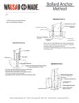 Wausau Tile Bollard Anchor Method