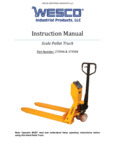 Wesco 272936 and 272938 Pallet Truck Manual Wesco 272936 and 272938 Pallet Truck Manual