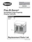 Hatco WFST Replacement Parts List Hatco WFST Replacement Parts List