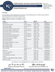 White Toque Kosher Certificate White Toque Kosher Certificate