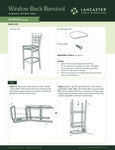 Window Back Barstool Assembly 