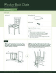 Window Back Chair Assembly 