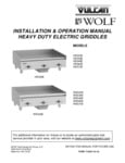 Wolf WEG Series Manual