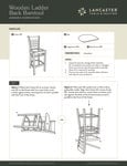 Wooden Ladderback Barstool Assembly Instructions