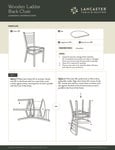 Wooden Ladderback Chair Assembly Instructions