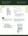Wooden Windowback Barstool Assembly Instructions