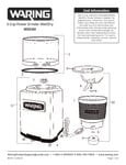 Waring WSG60 Parts Manual