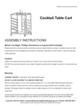 XA-24-COTA-DY-GG Assembly Instructions
