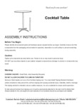 XA-36-COTA-GG Assembly Instructions
