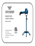 XPOWER B-16 Owner's Manual XPOWER B-16 Owner's Manual