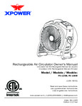 XPOWER FC-125B Rechargeable Air Circulator Owner's Manual XPOWER FC-125B Rechargeable Air Circulator Owner's Manual