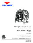 800FM65_XPOWER FM-65 Misting Fan_Owner's Manual