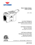 XPOWER XD-125Li LGR Dehumidifier Owner's Manual XPOWER XD-125Li LGR Dehumidifier Owner's Manual