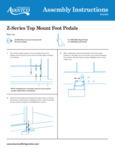 Z-Series Top Mount Pedal Instruction Sheet