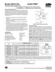 Zurn ISZW1017XL Installation Instructions