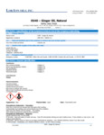 0540 Ginger Oil SDS