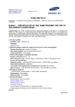  Battery Cell Samsung Safety Data Sheet
