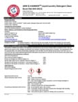 Arm & Hammer® 33200-20100 Clean Burst 5 Gallon Liquid Laundry Detergent SDS