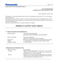 MSDS BK-3HGAE_NiMH PSDS_SafetyDataSheet MSDS BK-3HGAE_NiMH PSDS_SafetyDataSheet
