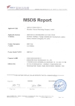 MSDS Report MSDS Report