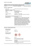 Purell® 5015-004 Clear 1.5 L Advanced Hand Sanitizer Refreshing Gel with Pump Safety Data Sheet