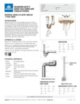 Safety Series ADA Compliant Tubular P-Trap Cover Specsheet Safety Series ADA Compliant Tubular P-Trap Cover Specsheet