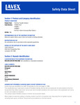 Lavex Industrial TR4085plus® SDS Sheet Lavex Industrial TR4085plus® SDS Sheet