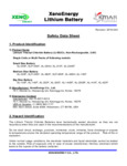 XenoEnergy_Material_Safety_Data_Sheet_E XenoEnergy_Material_Safety_Data_Sheet_E