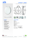 SEAT TOILET ROUND PLASTIC STABILITY WHITE spec sheet SEAT TOILET ROUND PLASTIC STABILITY WHITE spec sheet