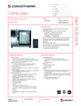 1-Convotherm maxx pro - easyTouch 10.20 Gas Spritzer - Specification UL 1-Convotherm maxx pro - easyTouch 10.20 Gas Spritzer - Specification UL