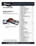 	 Kemp USA 10-160-C 247-Piece Medical Supply Pack C for Kemp USA EMS Gear Bags item list