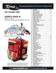 Kemp USA 10-160-H 570-Piece Medical Supply Pack H item list