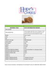 Hope's Cookies Heath Bar Crunch Cookie Dough Specsheet
