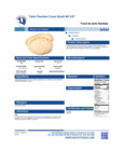 TARTE FLAMBEE CRUST FRENCH SMALL 40/5.9" WHITE TOQUE spec sheet