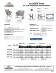 Regaline 1 & 2 Compartment Sinks Spec Sheet Regaline 1 & 2 Compartment Sinks Spec Sheet