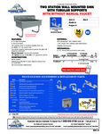 Advance Tabco FC-WM-40, FC-WM-40-F Specsheet Advance Tabco FC-WM-40, FC-WM-40-F Specsheet