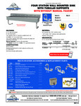 Advance Tabco FC-WM-80-F, FC-WM-80 Specsheet