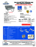 Advance Tabco FS-WM-40, FS-WM-40-F Specsheet