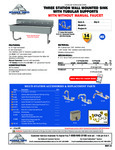 Advance Tabco FS-WM-60, FS-WM-60-F Specsheet