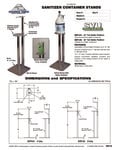 SST Sanitizer Container Stand Spec Sheet SST Sanitizer Container Stand Spec Sheet