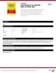Cafe Bustelo 110BSPK1014 Espresso Ground Coffee Packet Specsheet Cafe Bustelo 110BSPK1014 Espresso Ground Coffee Packet Specsheet