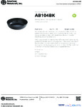 American Metalcraft AB104BK Specsheet American Metalcraft AB104BK Specsheet