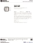 American Metalcraft SM16P Specsheet American Metalcraft SM16P Specsheet