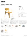 Trill Armchair Spec Sheet