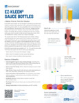 CFS Sauce Bottles Colored Caps Spec Sheet CFS Sauce Bottles Colored Caps Spec Sheet