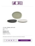 13" Oval Plates_FOH Tides Collection