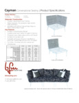BFM Seating Cayman Specsheet BFM Seating Cayman Specsheet