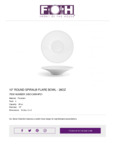 Front of The House DBO130WHP21 Spiral? 28 oz. White Round Porcelain Flare Bowl - 4/Case Front of The House DBO130WHP21 Spiral? 28 oz. White Round Porcelain Flare Bowl - 4/Case