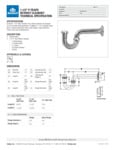 1.5 in. P-Trap without Cleanout Specsheet