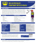 PENETRANT SPRAY W/ FLEX STRAW 13.5OZ 6/CS WD-40 spec sheet